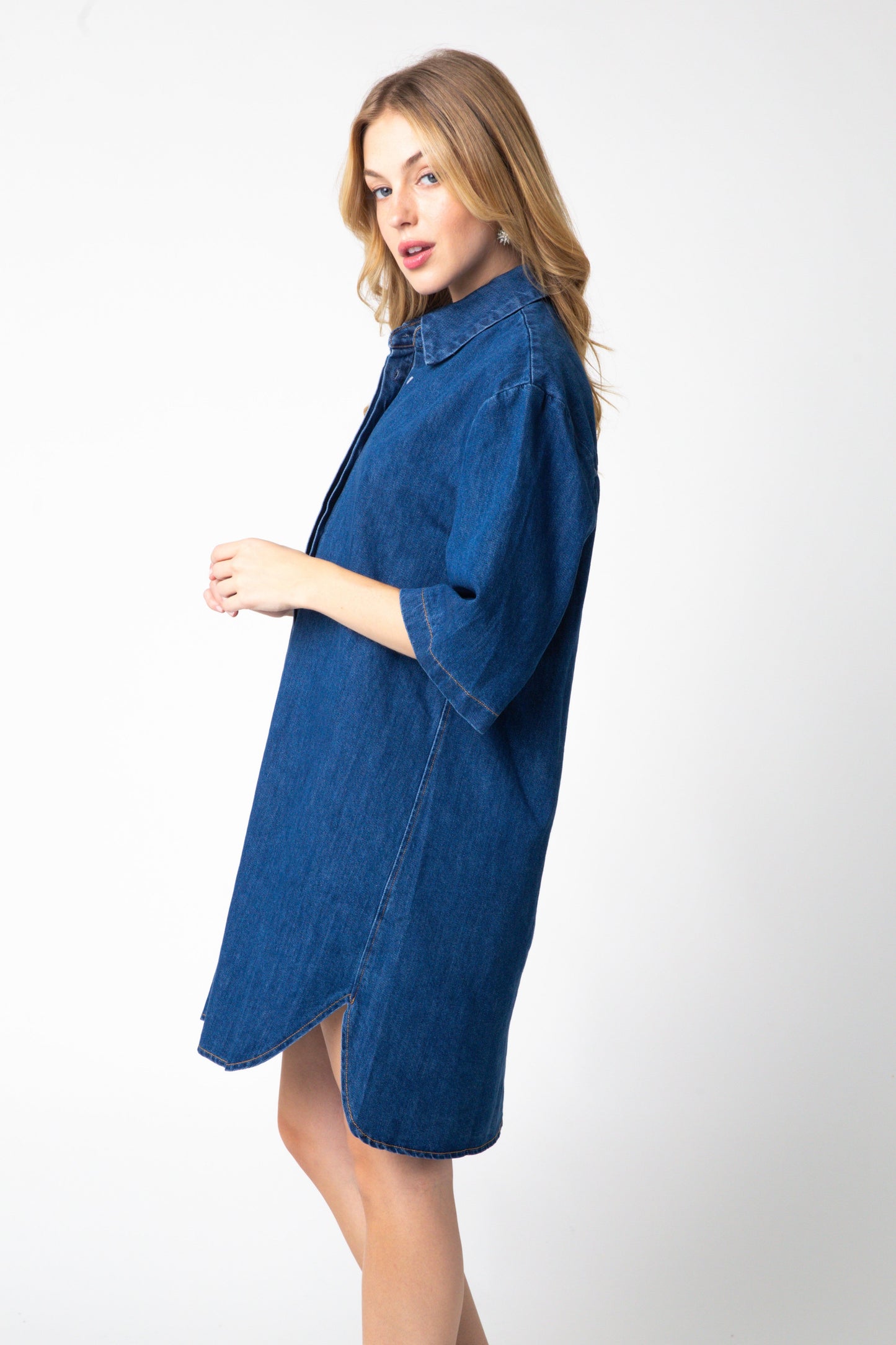 The Sabrina Denim Shirt Dress