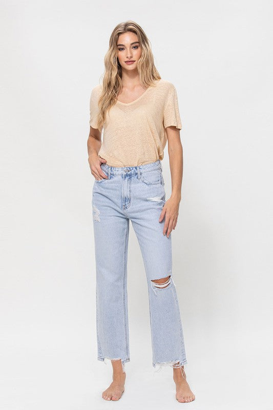 Kassie 90's Vintage Relaxed Crop Jean