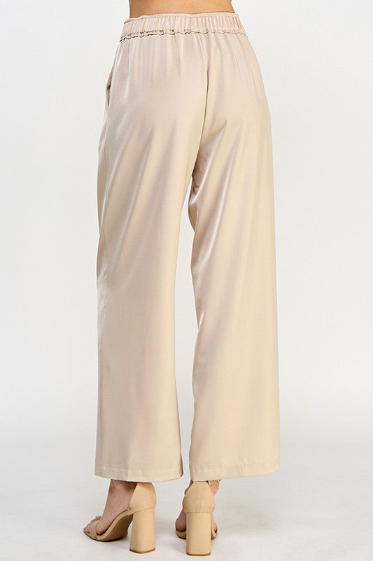 Cream Relaxed Long Pants