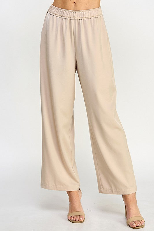 Cream Relaxed Long Pants