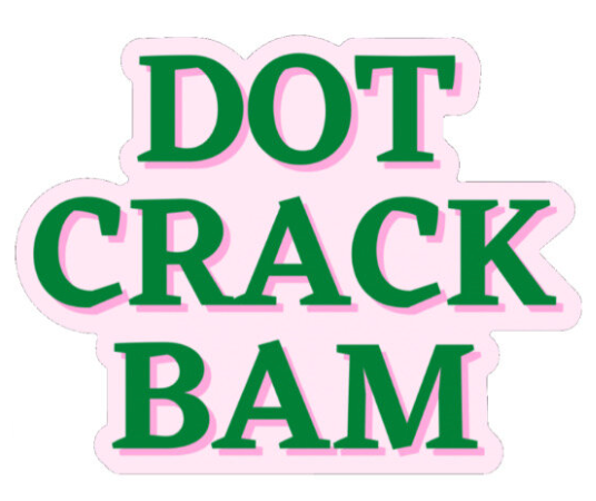 Dot Crack Bam Magnet