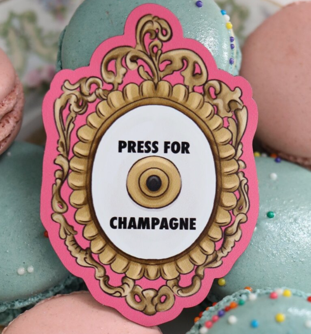 Press for Champagne Magnet